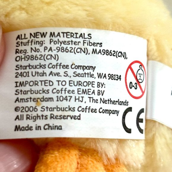 2006 Starbucks Yellow Chick in Blue Plastic Mug w/ Bunny & Easter Motif. - Picture 5 of 11